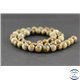 Perles en jaspe dendritique - Rondes/8 mm