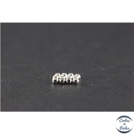 Perles à écraser en laiton - 2,5 mm - Argenté