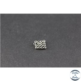 Perles à écraser en laiton - 1,5 mm - Platine