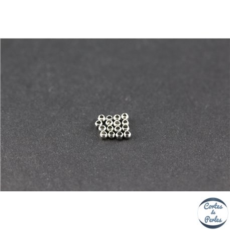 Perles à écraser en laiton - 1,5 mm - Platine