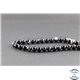 Perles semi précieuses en agate - Rondes/6 mm - Noir