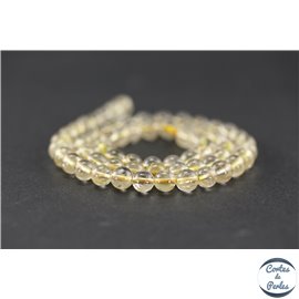 Perles en quartz rutile doré - Rondes/6mm - Grade AB