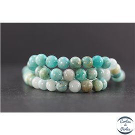 Perles en amazonite - Rondes/6mm