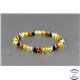 Bracelet de perles mélangées en ambre de la Baltique - Rondes/7 mm - Grade A
