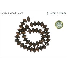 Perles en Bois - Roue/16 mm - Marron