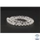 Perles en cristal de roche - Rondes/8mm - Grade A