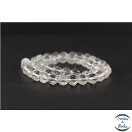 Perles en cristal de roche - Rondes/8mm - Grade A