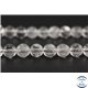 Perles en cristal de roche - Rondes/8mm - Grade A