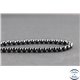 Perles en spinelle noire de Madagascar - Rondes/4 mm - Grade AB