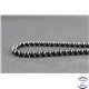 Perles en spinelle noire de Madagascar - Rondes/4 mm - Grade AB