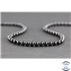 Perles en spinelle noire de Madagascar - Rondes/4 mm - Grade AB