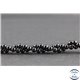 Perles en spinelle noire de Madagascar - Rondes/4 mm - Grade AB