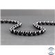 Perles en spinelle noire de Madagascar - Rondes/8 mm - Grade AB