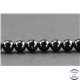 Perles en spinelle noire de Madagascar - Rondes/8 mm - Grade AB