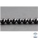 Perles en spinelle noire de Madagascar - Rondes/8 mm - Grade AB