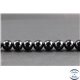 Perles en spinelle noire de Madagascar - Rondes/10 mm - Grade AB