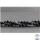 Perles facettées en spinelle noire de Madagascar - Rondes/8 mm - Grade A