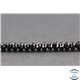 Perles facettées en spinelle noire de Madagascar - Roues/6 mm - Grade A