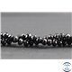 Perles facettées en spinelle noire de Madagascar - Roues/7 mm - Grade A