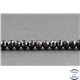 Perles facettées en spinelle noire de Madagascar - Roues/7 mm - Grade A