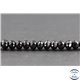 Perles facettées en spinelle noire de Madagascar - Roues/7 mm - Grade A