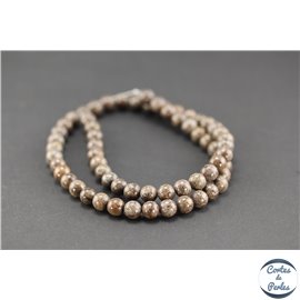 Perles en jaspe bamboo raft - Rondes/6mm