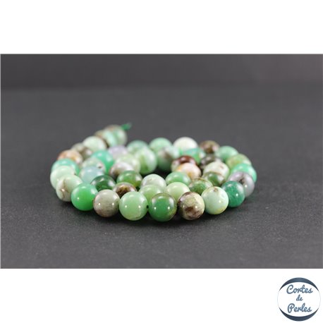 Perles en chrysoprase d'Australie - Rondes/10 mm - Grade AB