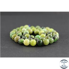 Perles en jaspe vert d'Australie - Rondes/8mm - Grade AB