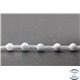 Perles en célestine de Madagascar - Rondes/6 mm - Grade AB