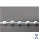 Perles en célestine de Madagascar - Rondes/6 mm - Grade AB
