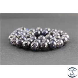 Perles en iolite de Madagascar - Rondes/10mm - Grade AA