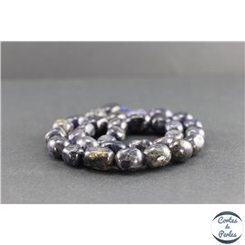Perles en iolite de Madagascar - Nuggetss/12mm - Grade AB