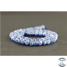 Perles en cyanite du Brésil - Rondes/4 mm - Grade AB