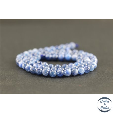 Perles en cyanite du Brésil - Rondes/4 mm - Grade AB