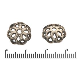 Apprêts American Finding Coupelles Vernies - 12 mm - Argenté