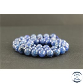 Perles en cyanite du Brésil - Rondes/8mm - Grade AB+