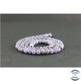 Perles en tanzanite de Tanzanie - Rondes/4mm - Grade A