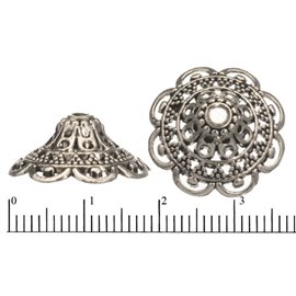 Apprêts American Finding Coupelles Vernies - 18,5 mm - Argenté