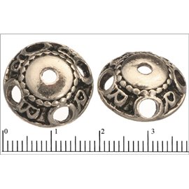 Apprêts American Finding Coupelles Vernies - 19 mm - Argenté
