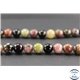 Perles en tourmaline de Madagascar - Rondes/10mm - Grade AB