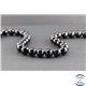 Perles en tourmaline noire de Madagascar - Rondes/10 mm - Grade AB