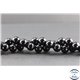 Perles en tourmaline noire de Madagascar - Rondes/10 mm - Grade AB