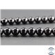 Perles en tourmaline noire de Madagascar - Rondes/10 mm - Grade AB