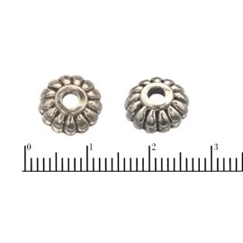 Apprêts American Finding Coupelles Vernies - Fleur/10 mm - Argenté