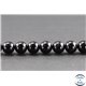 Perles en tourmaline noire de Madagascar - Rondes/10 mm - Grade AB