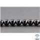 Perles en tourmaline noire de Madagascar - Rondes/10 mm - Grade AB