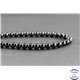 Perles en spinelle noire de Madagascar - Rondes/6 mm - Grade AB