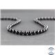 Perles en spinelle noire de Madagascar - Rondes/6 mm - Grade AB