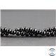 Perles en spinelle noire de Madagascar - Rondes/6 mm - Grade AB