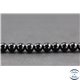 Perles en spinelle noire de Madagascar - Rondes/6 mm - Grade AB